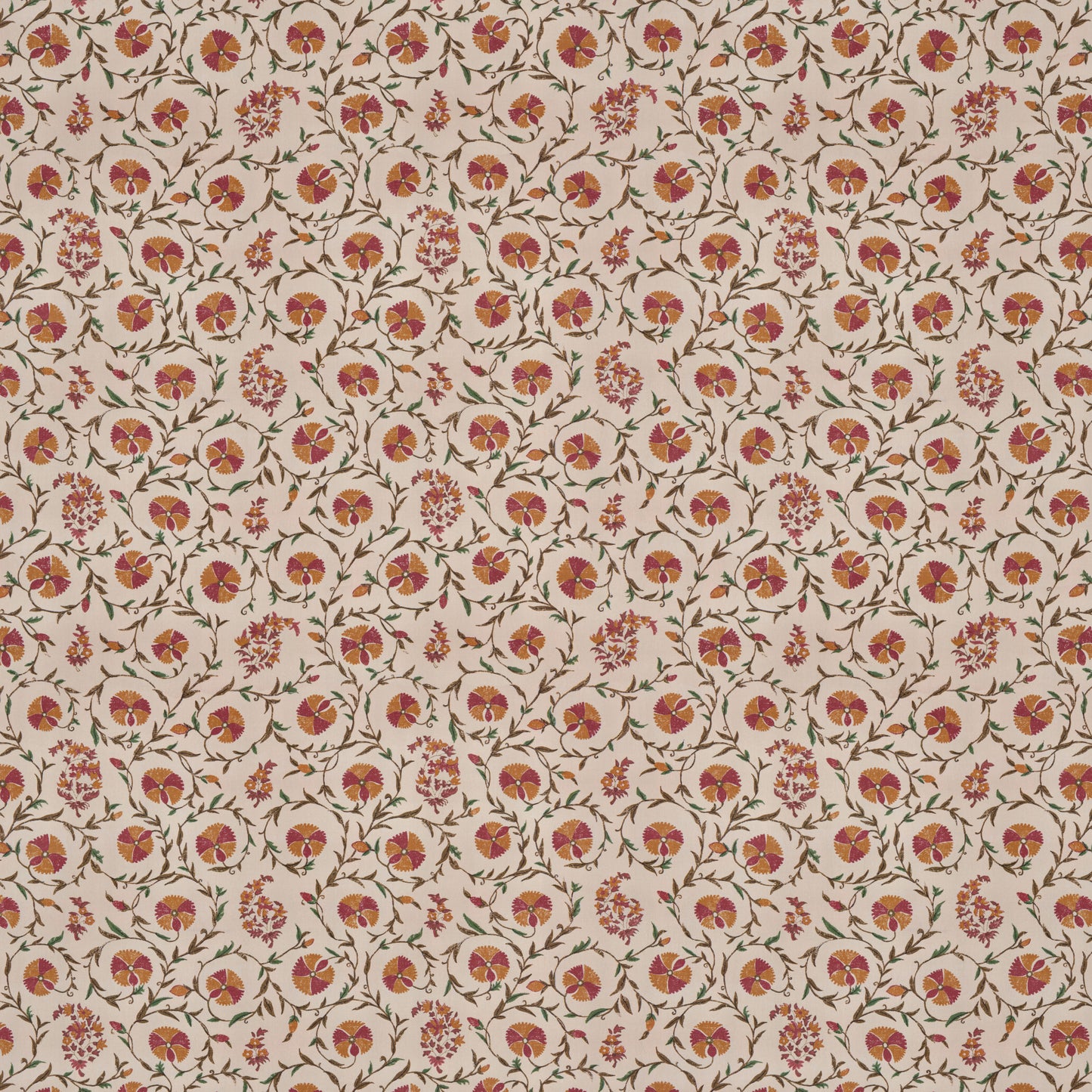 Carnation Flower Fabric