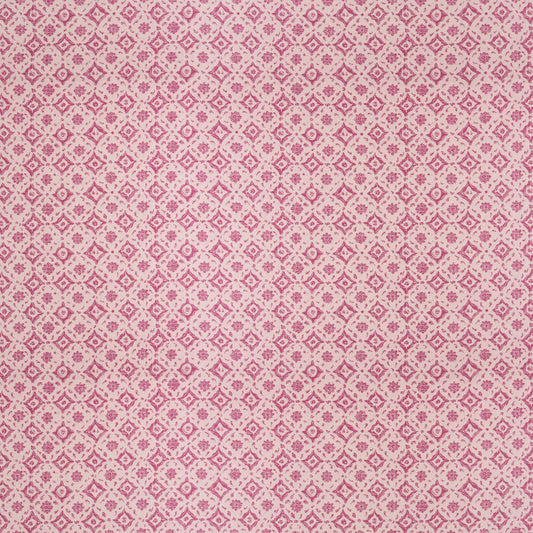 Floral Tile Pink Fabric