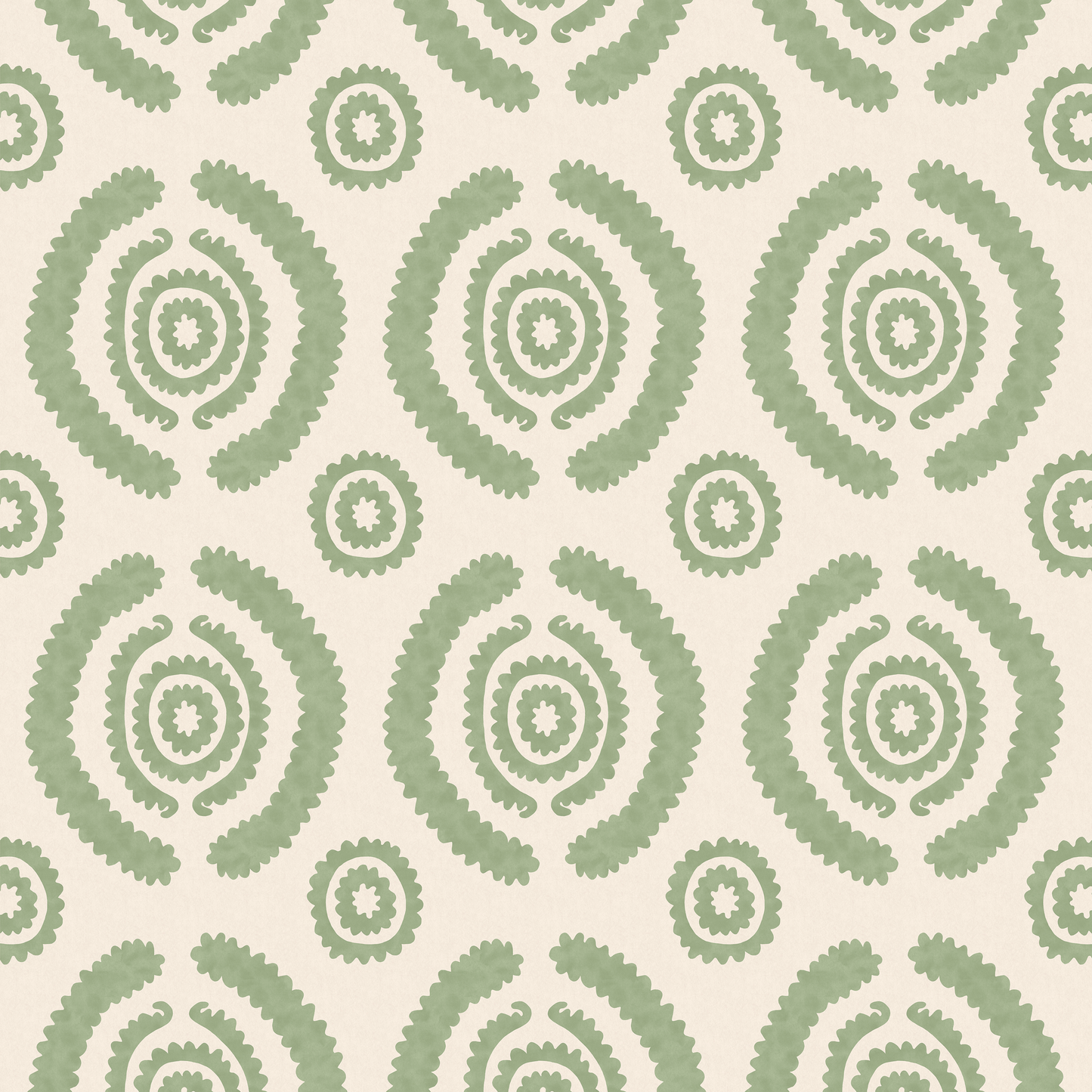 Haveli Green Wide-Width Wallpaper