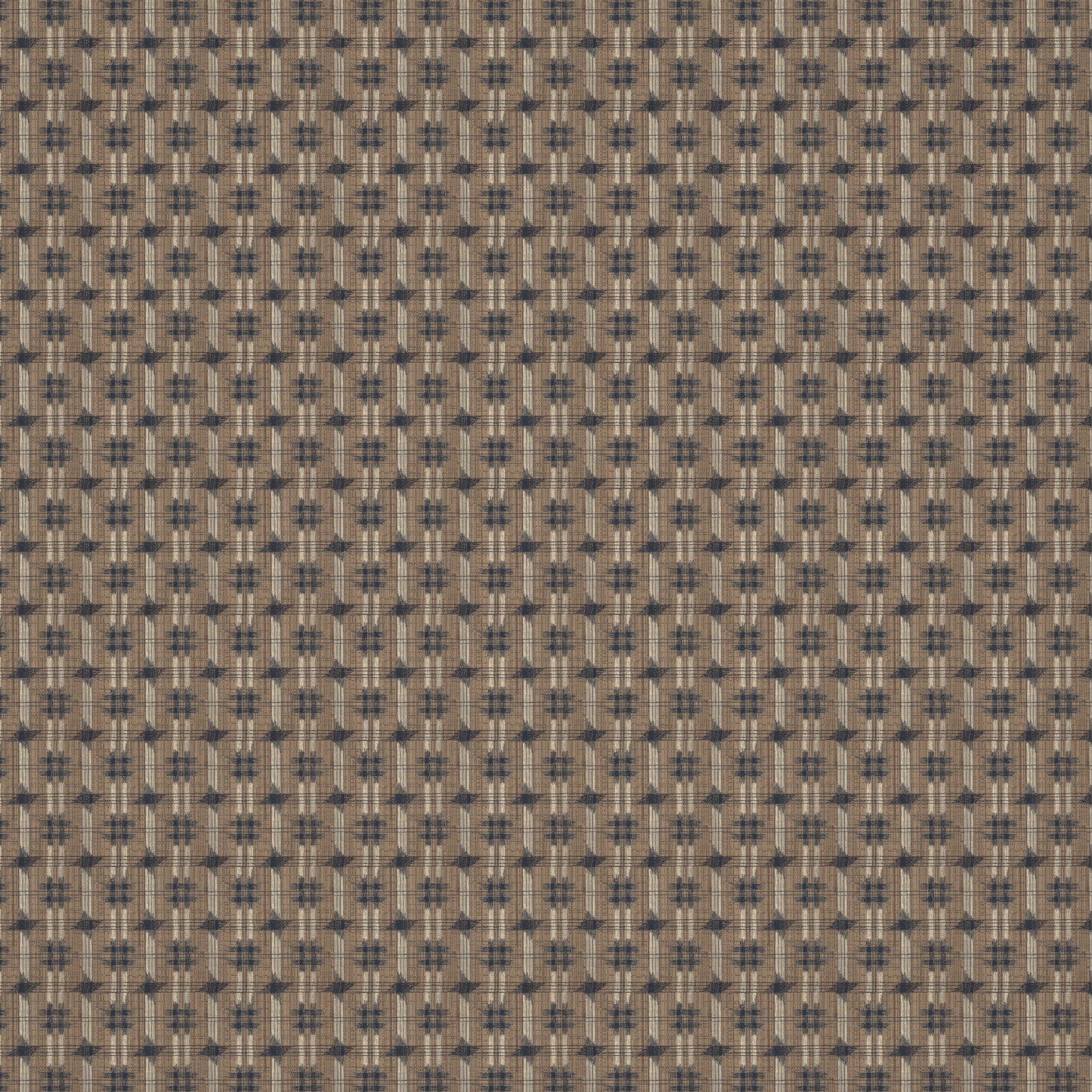 Inca Check Mushroom Fabric