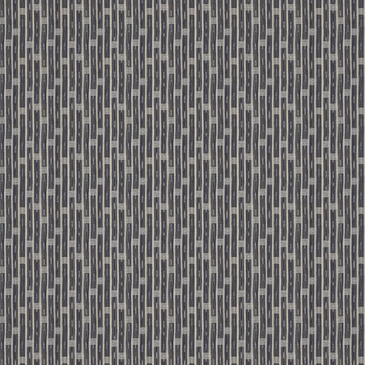 Inca Vertical Stripe Indigo Fabric