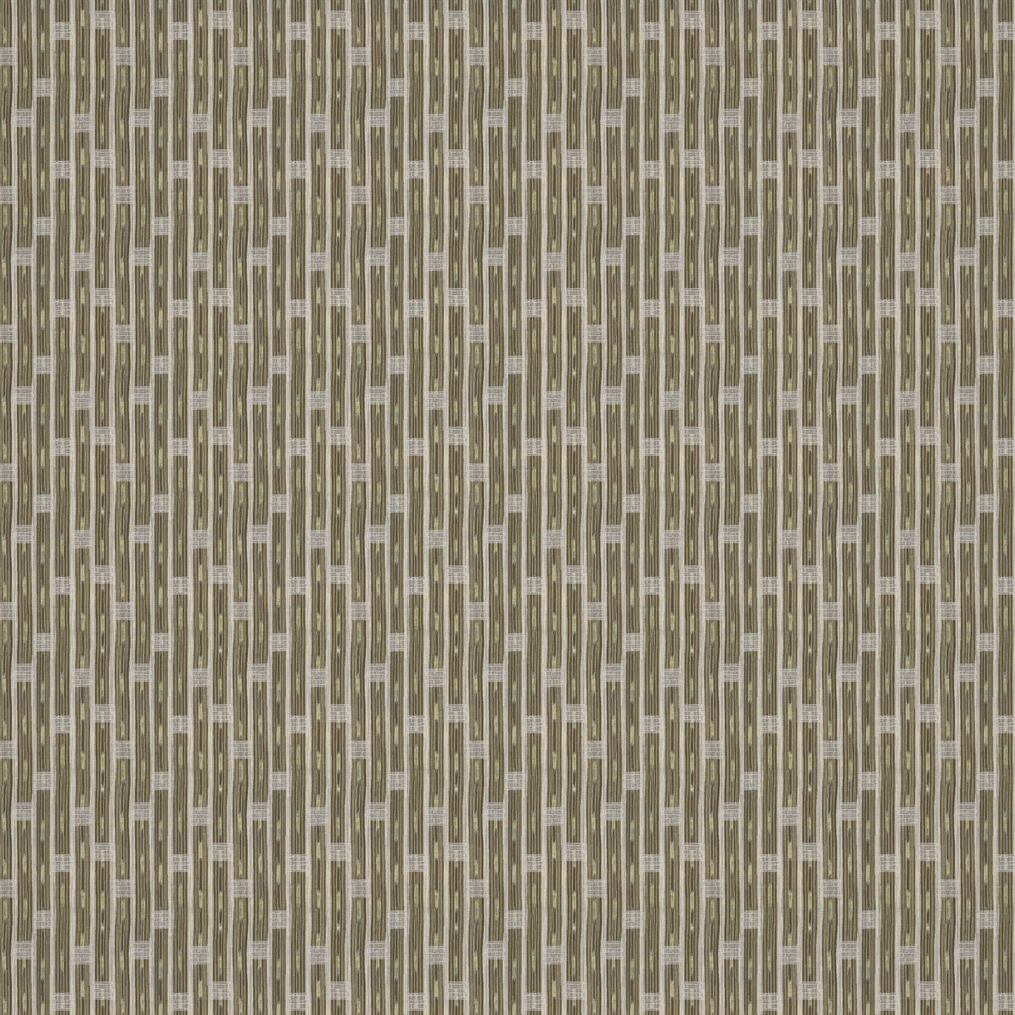 Inca Vertical Stripe Olive/Brown Fabric