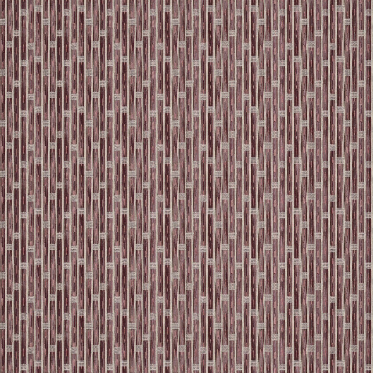 Inca Vertical Stripe Red Fabric