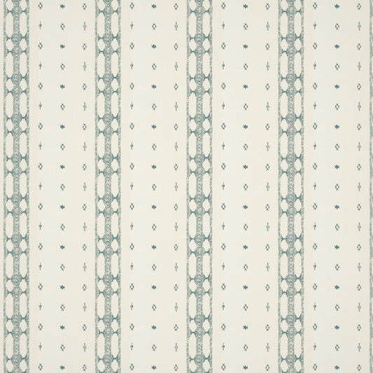 Indira Stripe Petrol Fabric