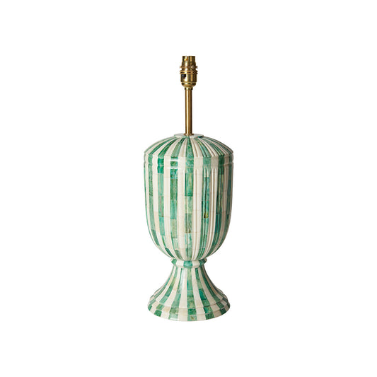 Green Stripe Kalash Lamp Base