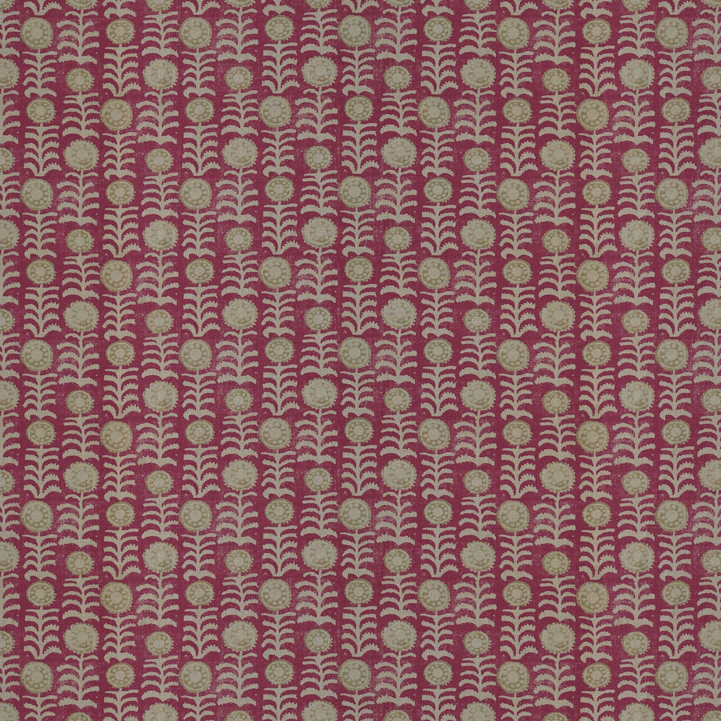 Killi Red/Beige on Natural Fabric