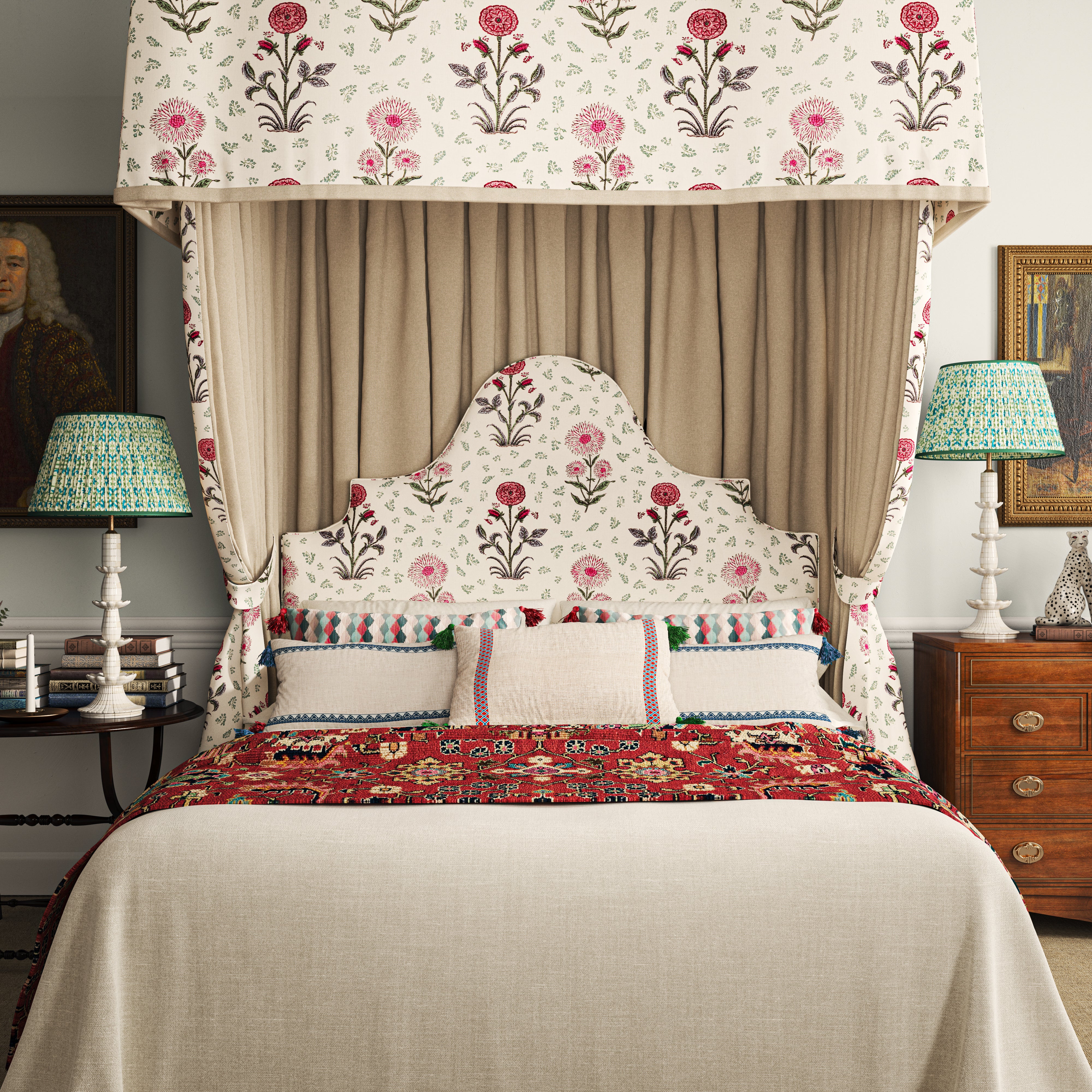 Magda Pink/Green Fabric – Penny Morrison