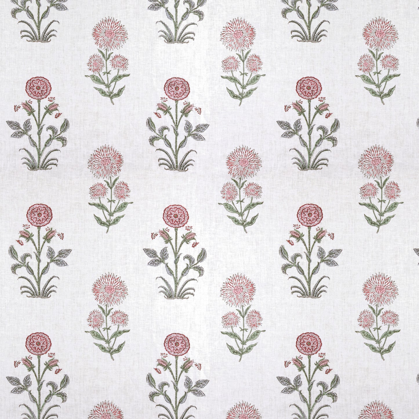 Magda Sprigless Pink/Green Fabric