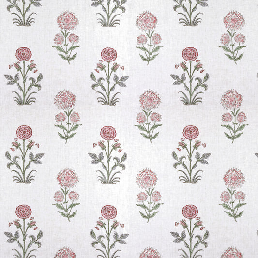 Magda Sprigless Pink/Green Fabric