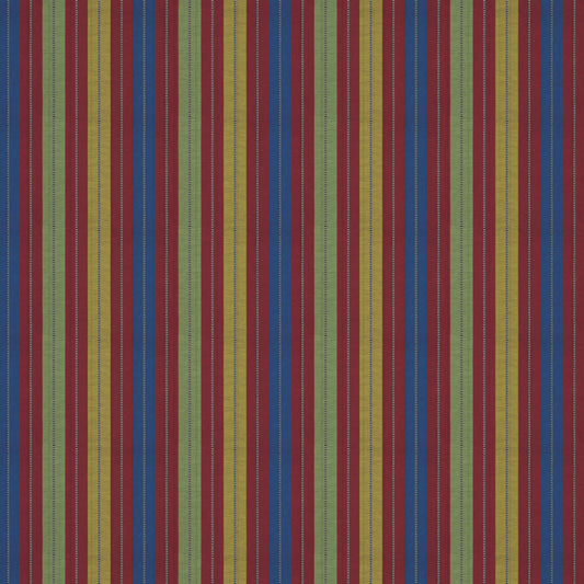Multicolour Rustic Stripe Fabric