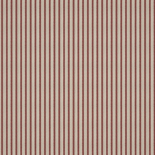 Sketched Stripe Red/Pale Green Fabric