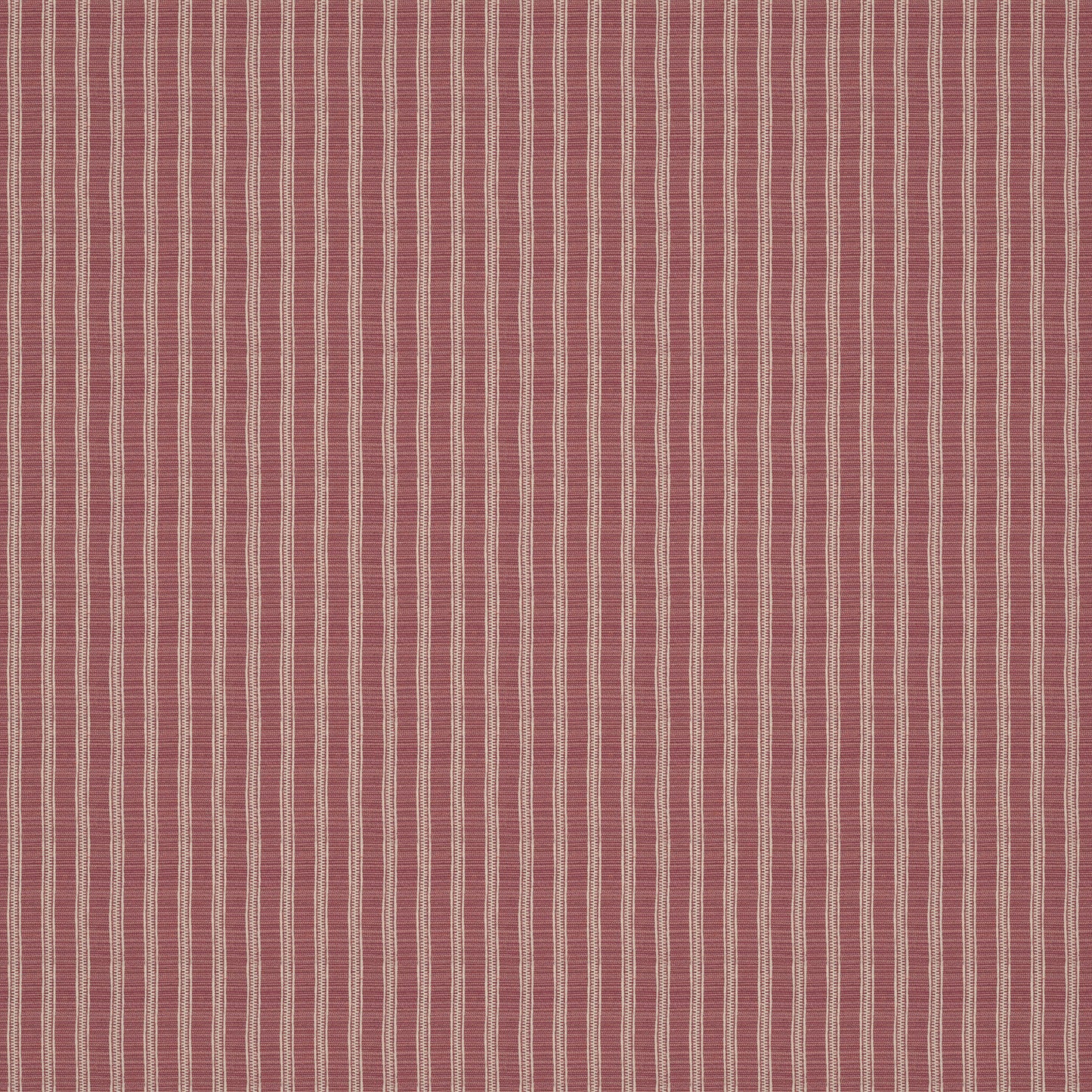 Ticking Stripe Rose Fabric