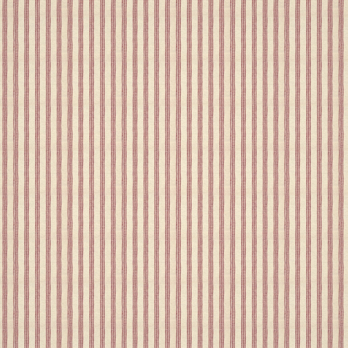 Ticking Stripe Rose Fabric