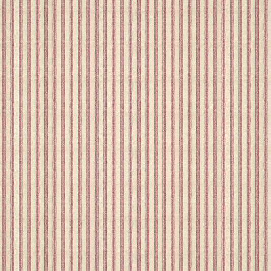 Ticking Stripe Rose Fabric
