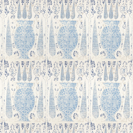 Vasari China Blue Fabric