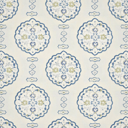 Waverton Blue Fabric