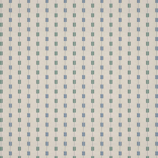Zig Zag Stripe Azure/Kingfisher Fabric