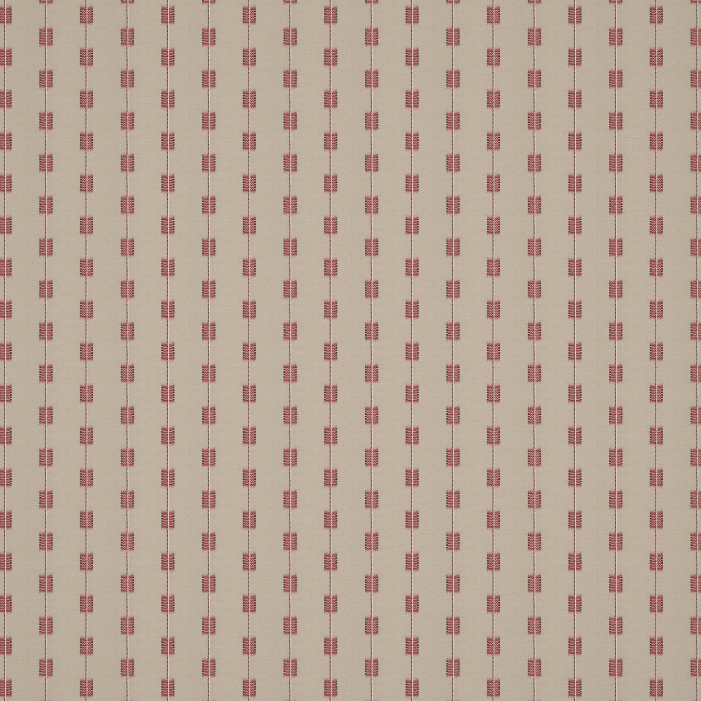 Zig Zag Stripe Red Fabric