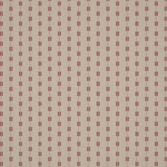 Zig Zag Stripe Red Fabric