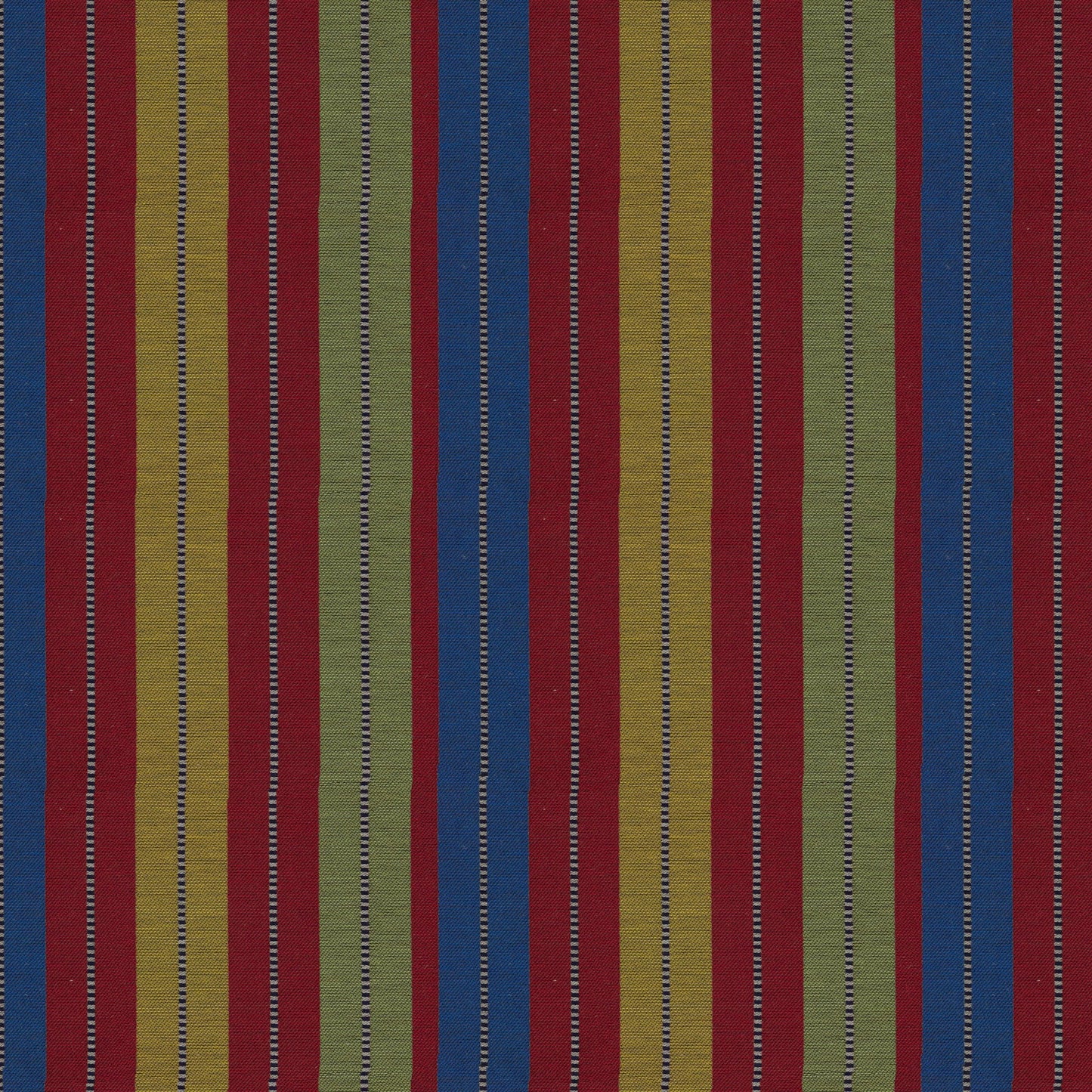 Multicolour Rustic Stripe Fabric