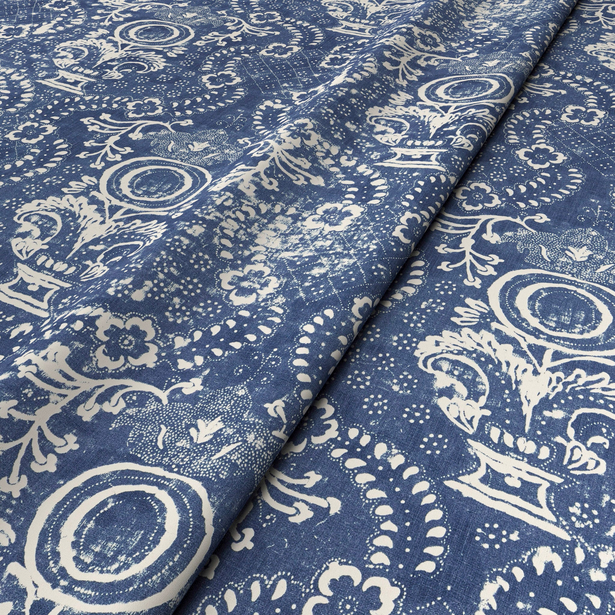 Rama Blue Fabric – Penny Morrison