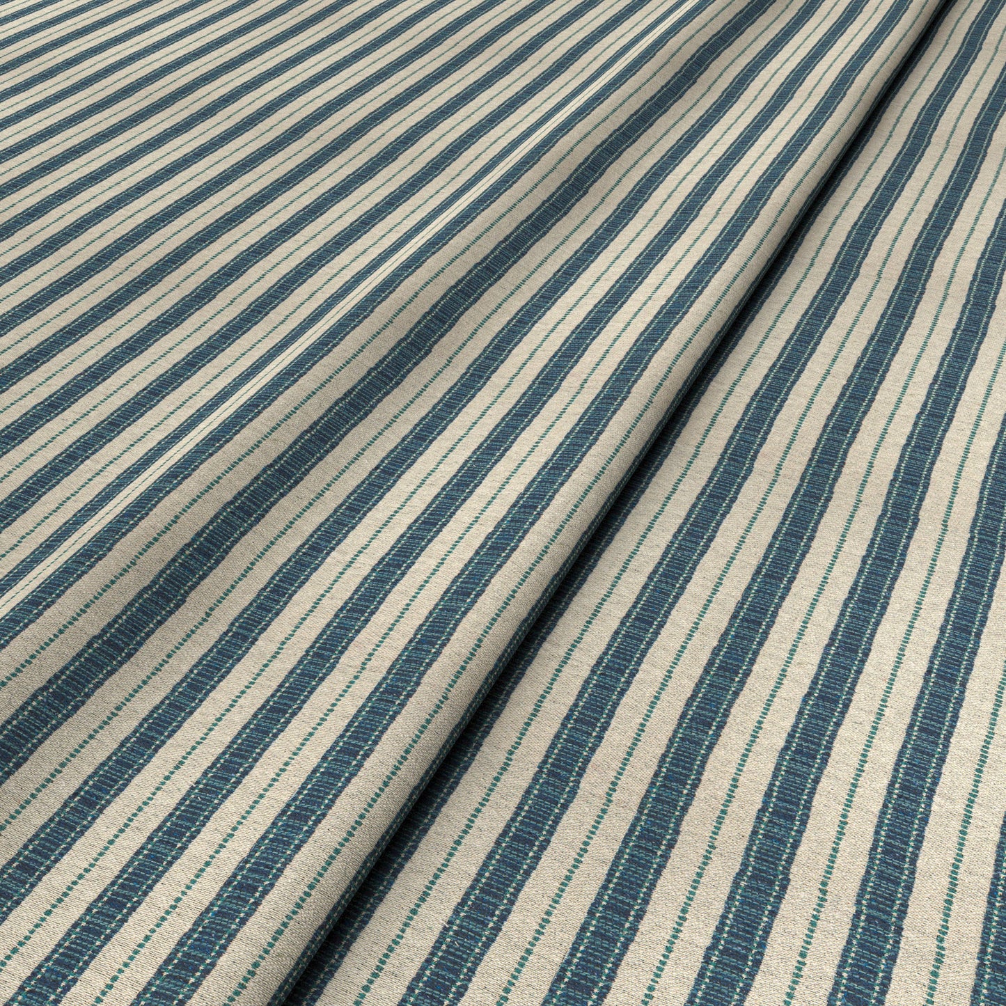 Sketched Stripe Ocean Fabric