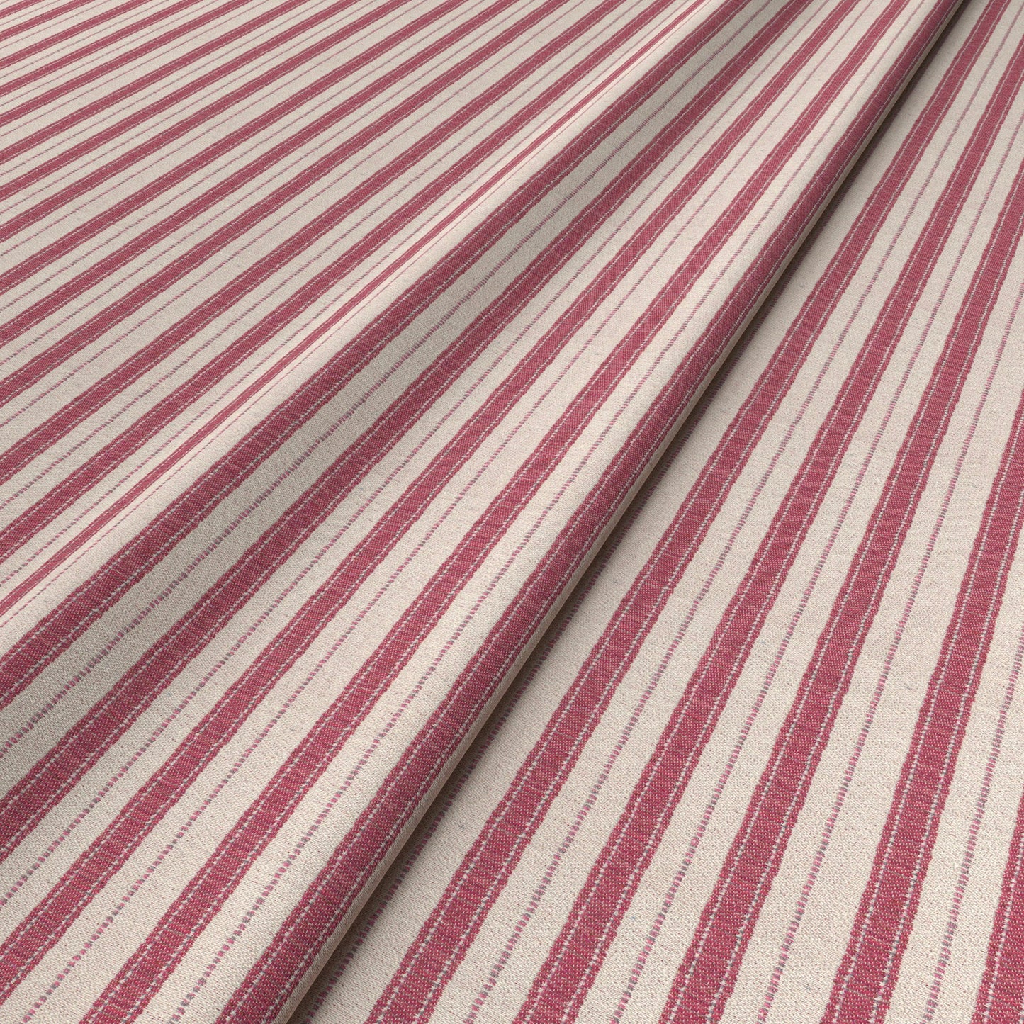 Sketched Stripe Pink Fabric