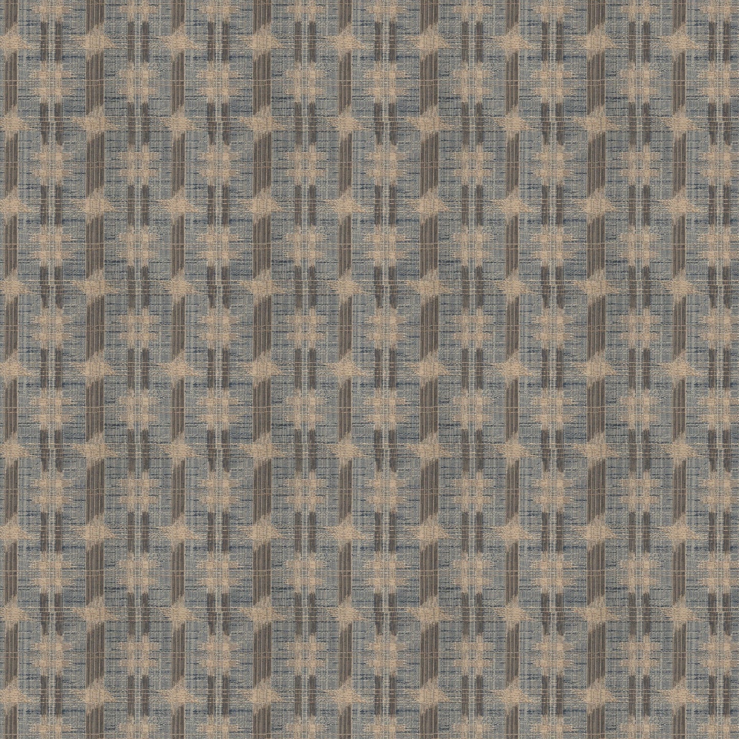 Inca Check Mushroom Fabric