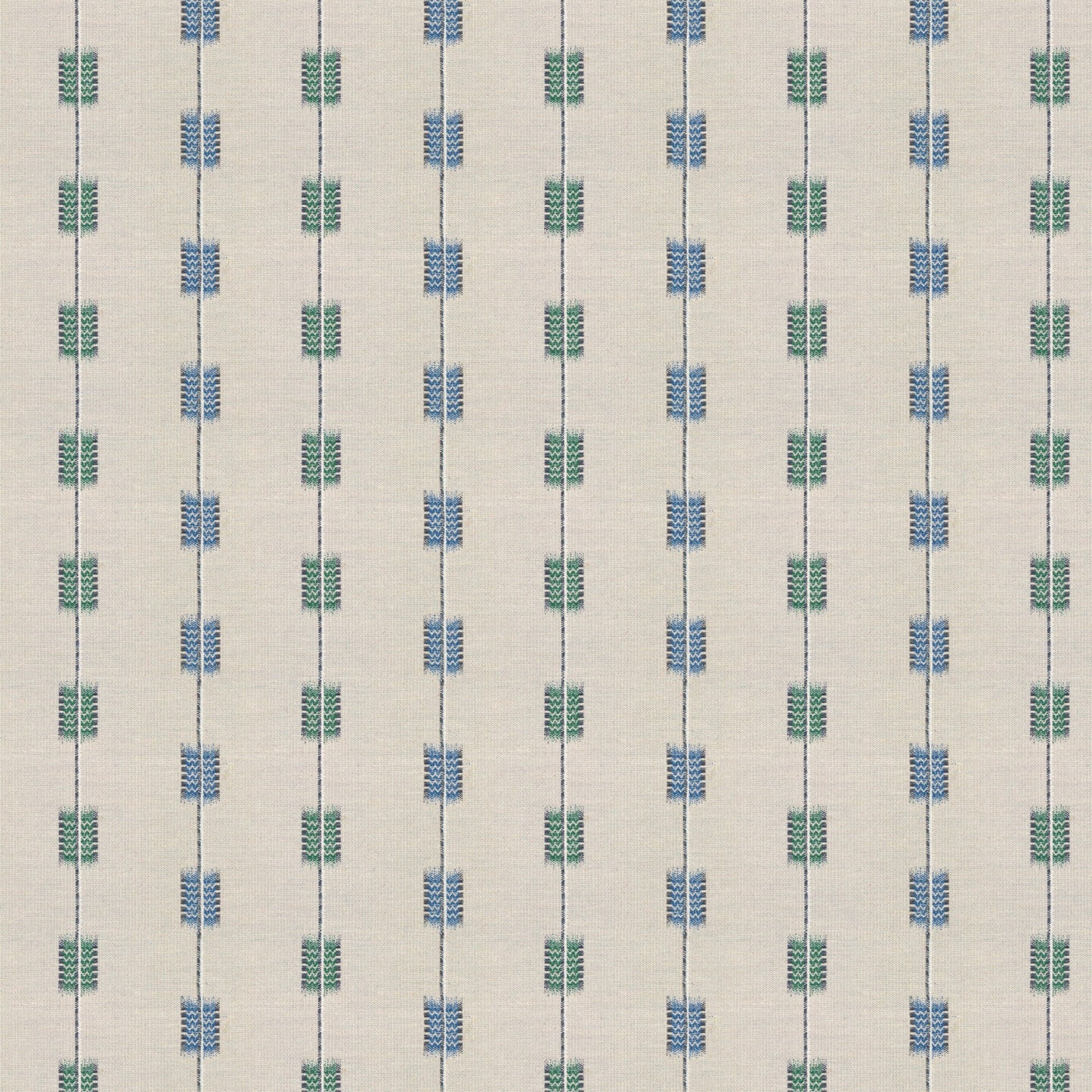 Zig Zag Stripe Azure/Kingfisher Fabric