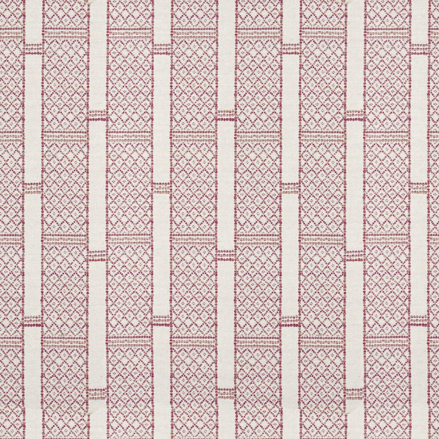 Stripe & Diamonds Cream/Pink Fabric
