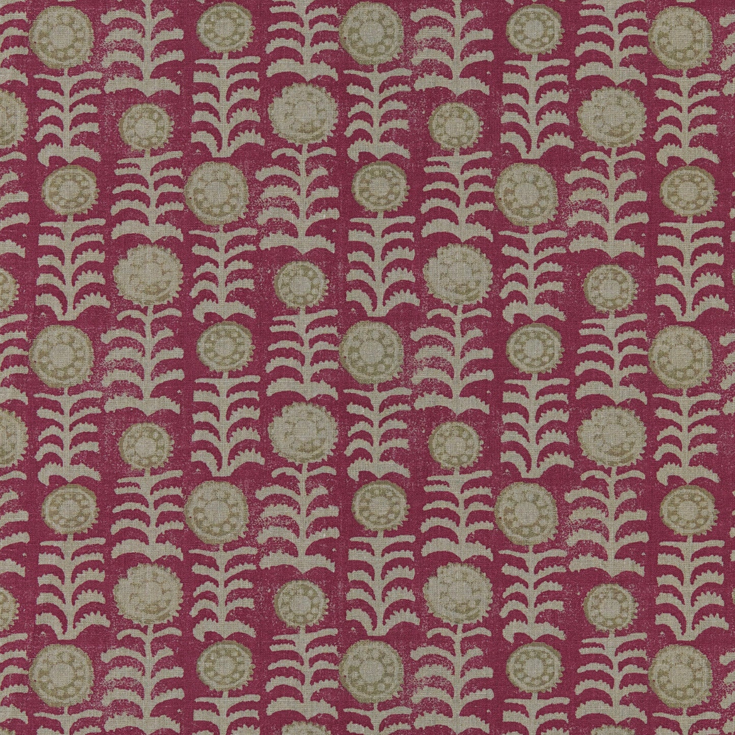 Killi Red/Beige on Natural Fabric