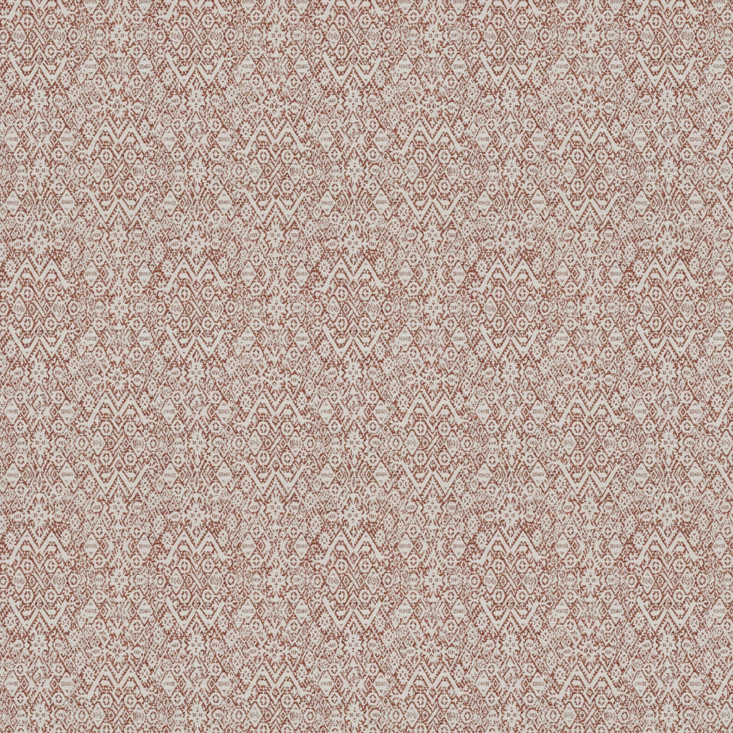 Diamond Ethnic Terracotta Fabric