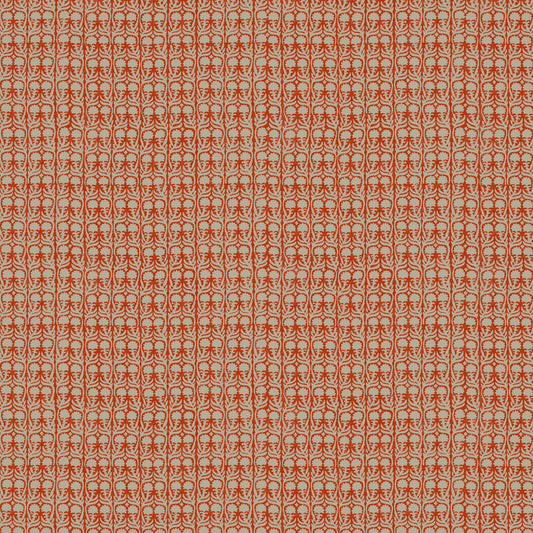 Ashok Orange on Natural Wallpaper Roll