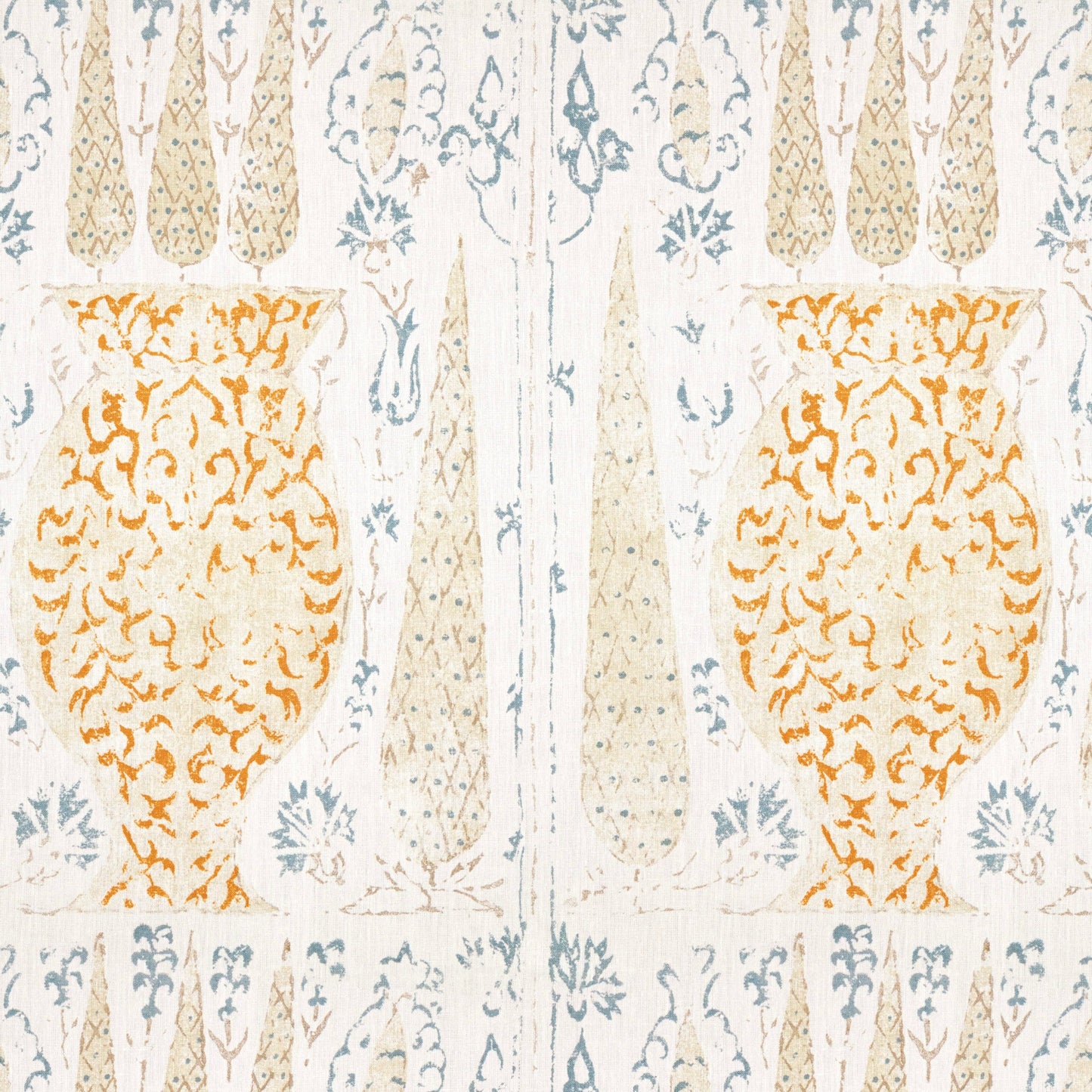 Vasari Blue/Orange Fabric