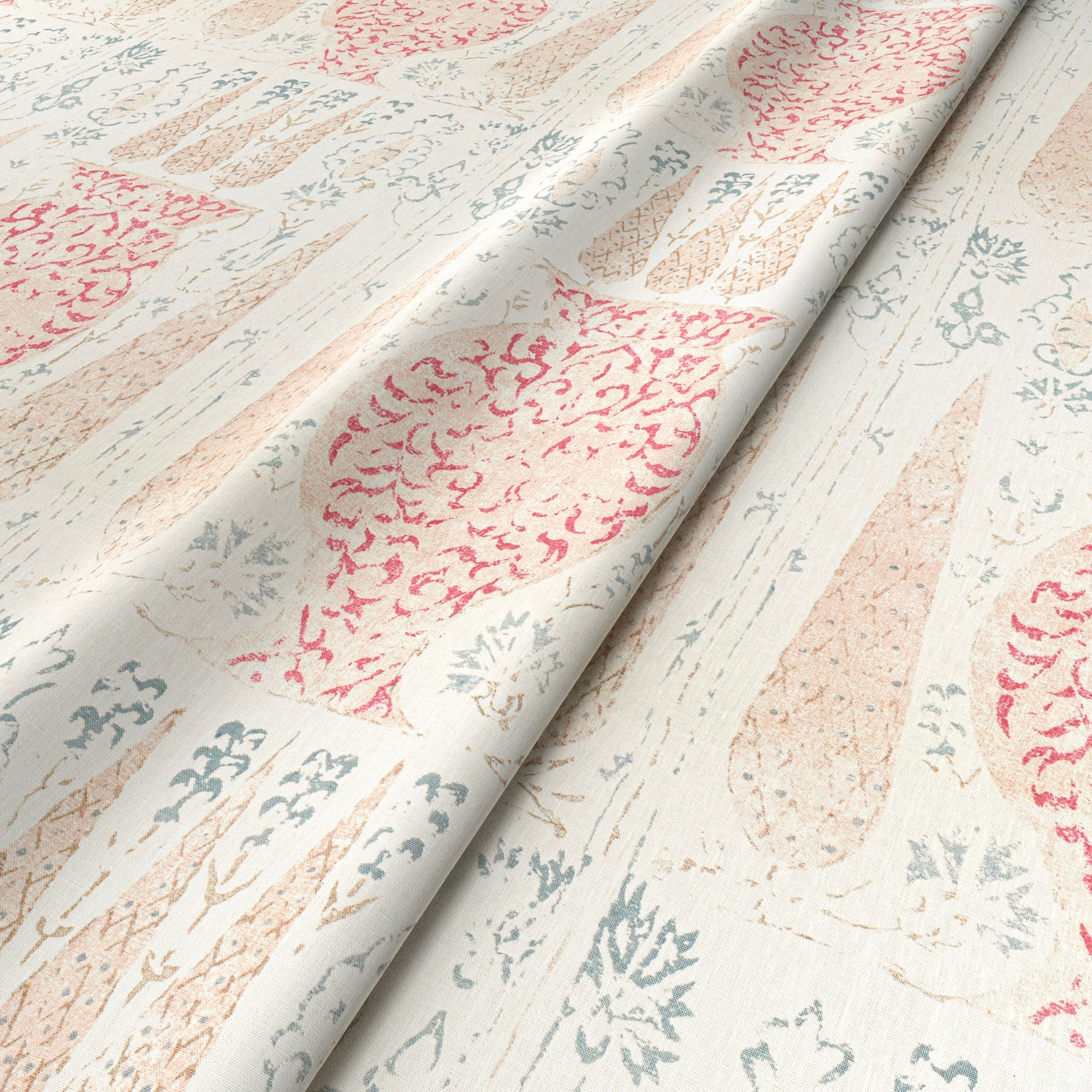 Vasari Blue/Pink Fabric – Penny Morrison