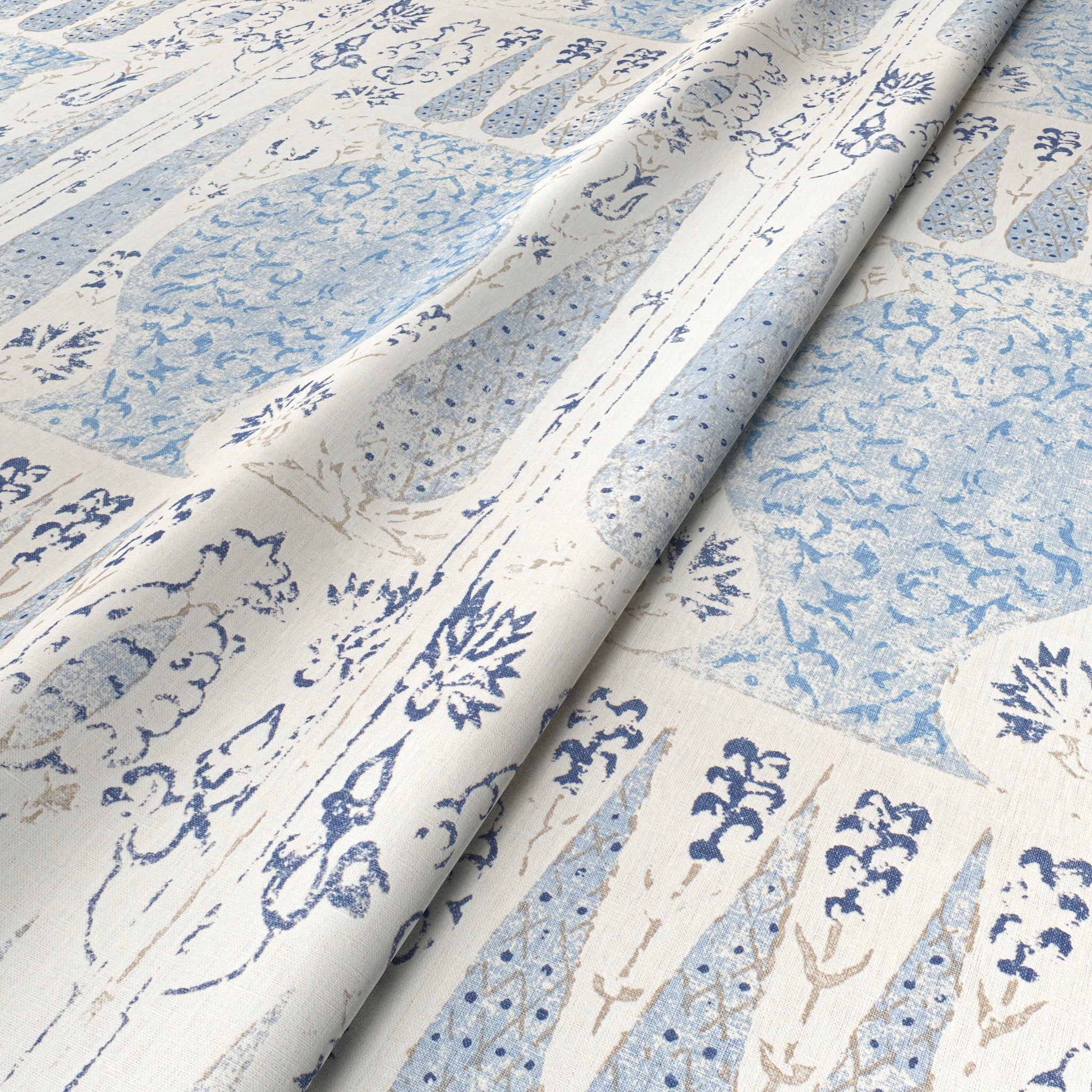 Vasari China Blue Fabric – Penny Morrison