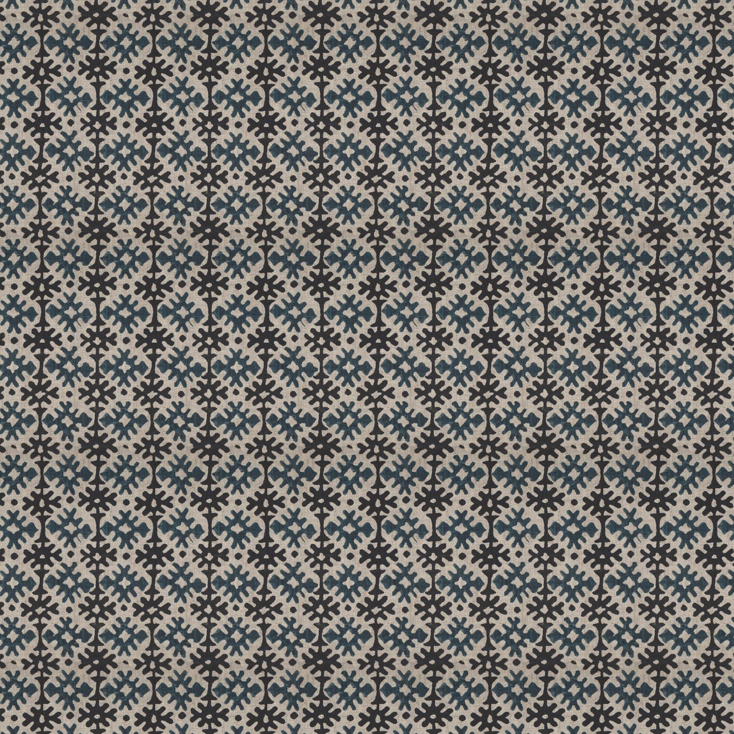 Hemant Blue/Black Fabric