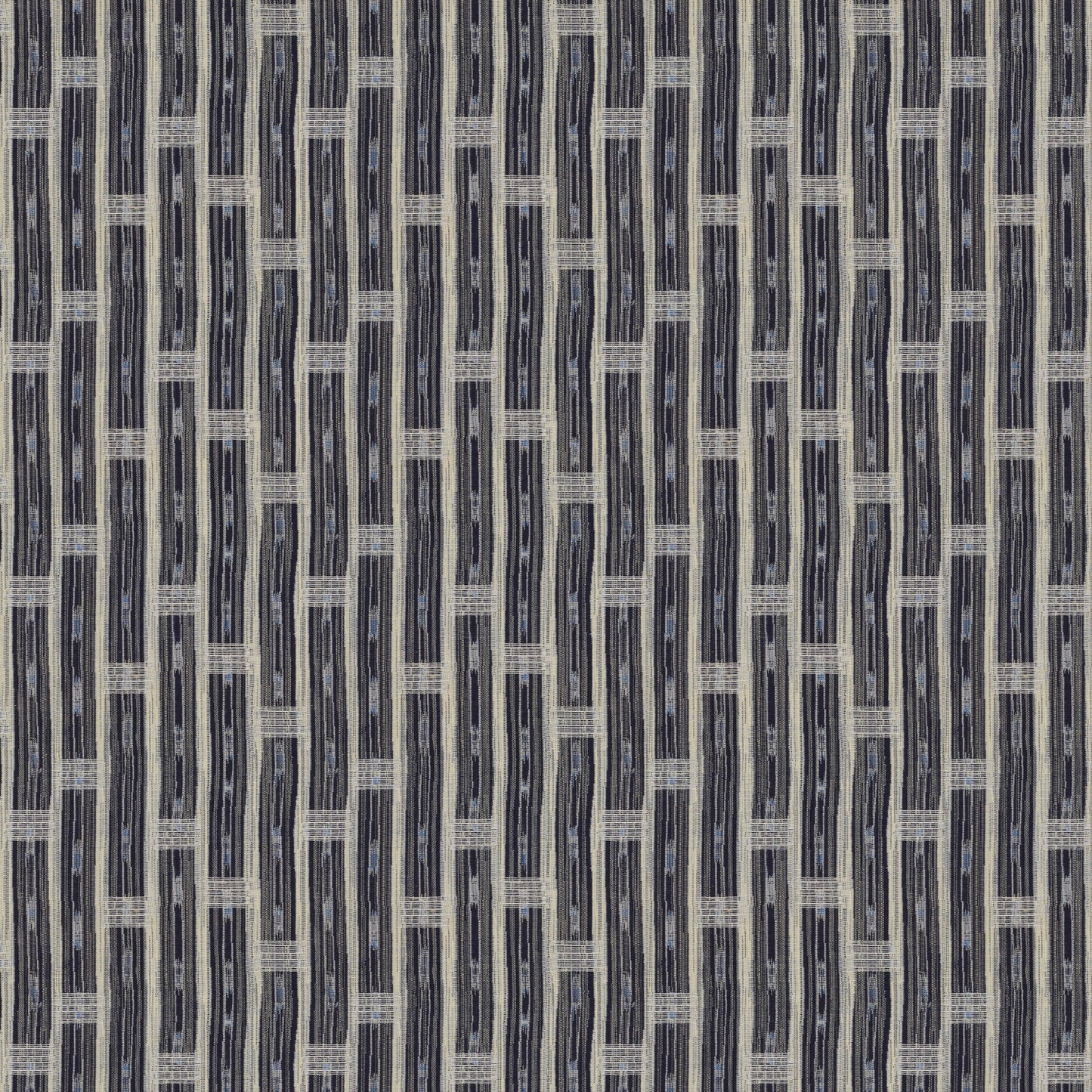 Inca Vertical Stripe Indigo Fabric
