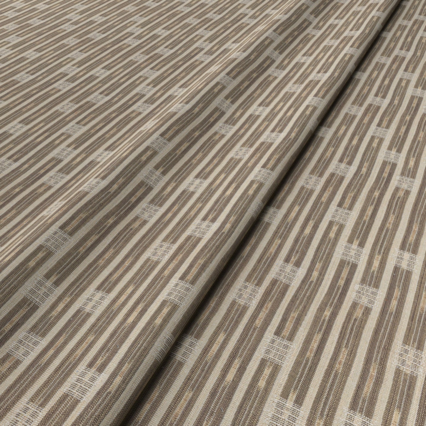 Inca Vertical Stripe Natural Fabric