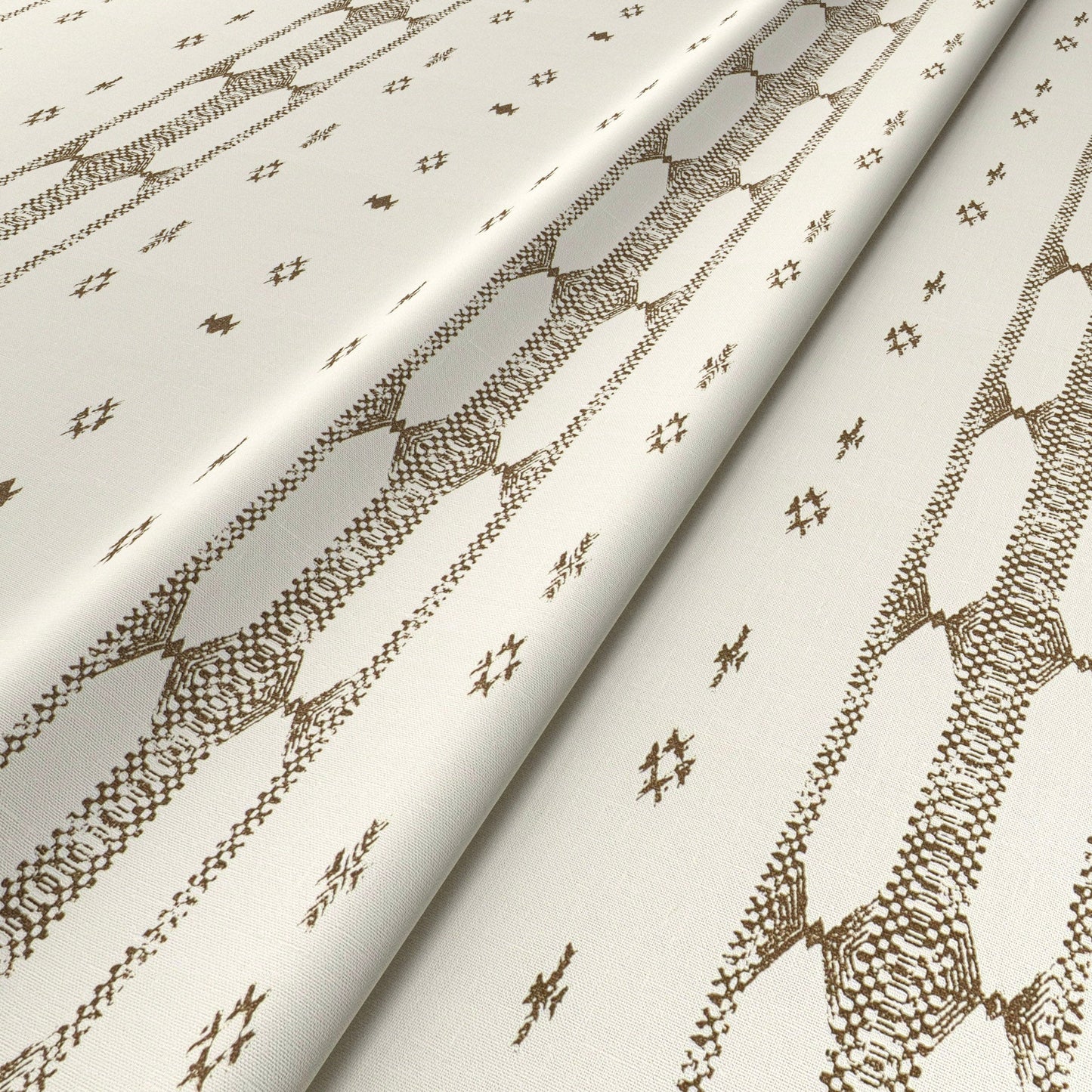 Indira Stripe Chocolate Fabric