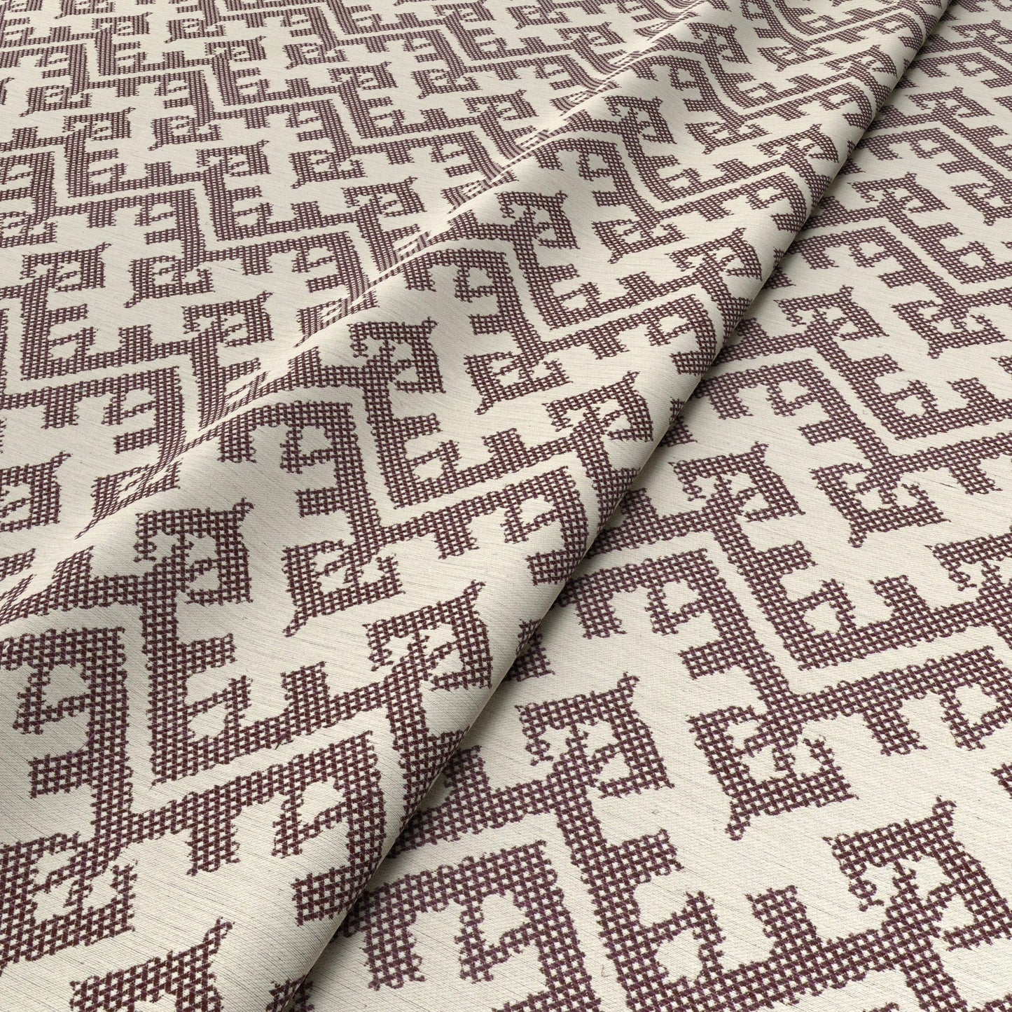 Chennai Weave Blackberry Fabric