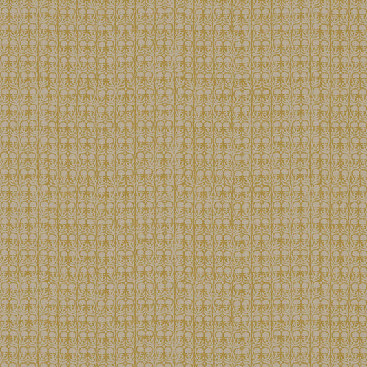 Ashok Yellow on Natural Wallpaper Roll