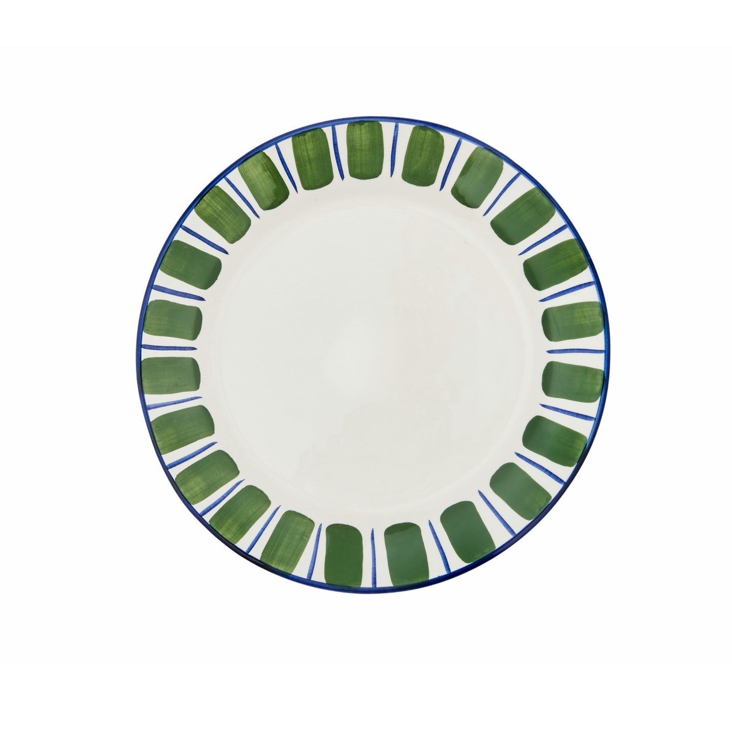 Blue and Green Granada Ceramic Large Plate