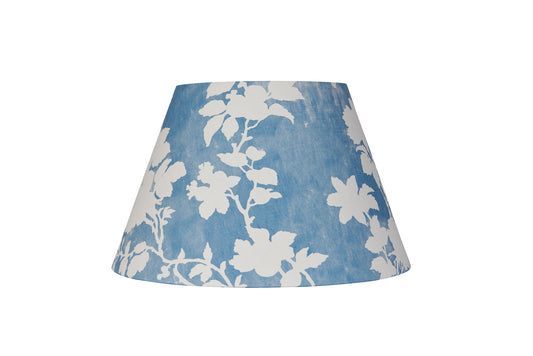 Flowerberry Blue Laminated Pembroke Lampshade