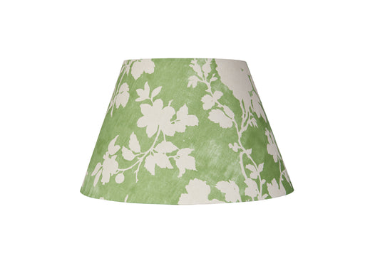 Flowerberry Green Laminated Pembroke Lampshade