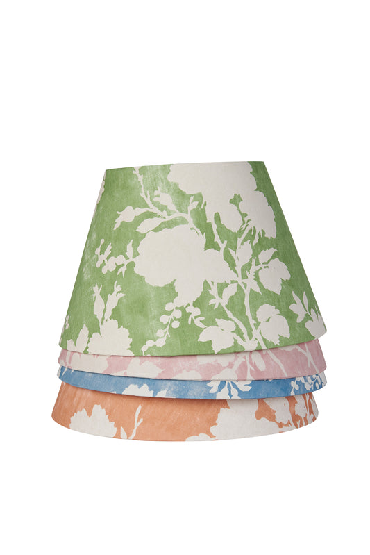 Flowerberry Green Laminated Pembroke Lampshade