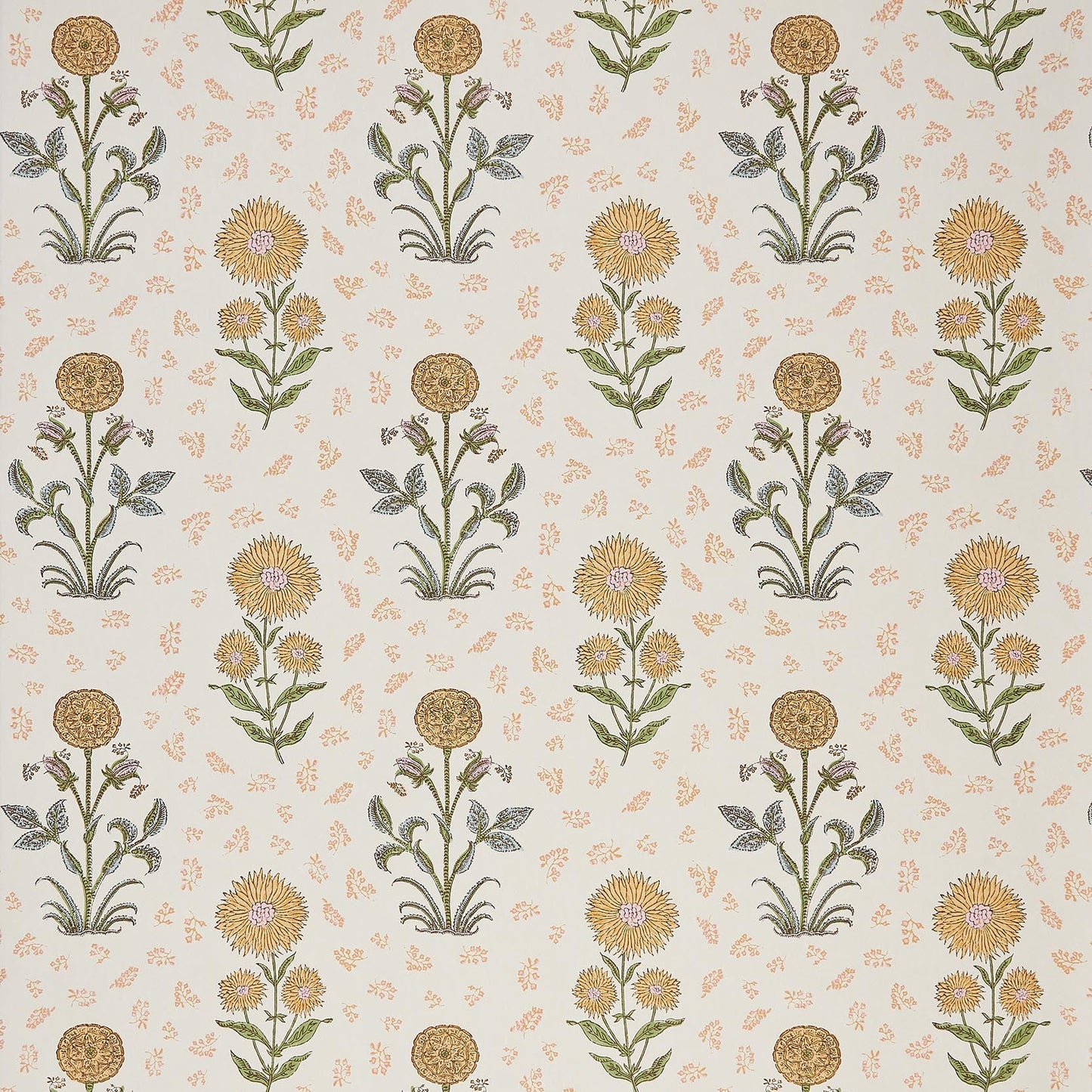 Magda Yellow Wide-Width Wallpaper