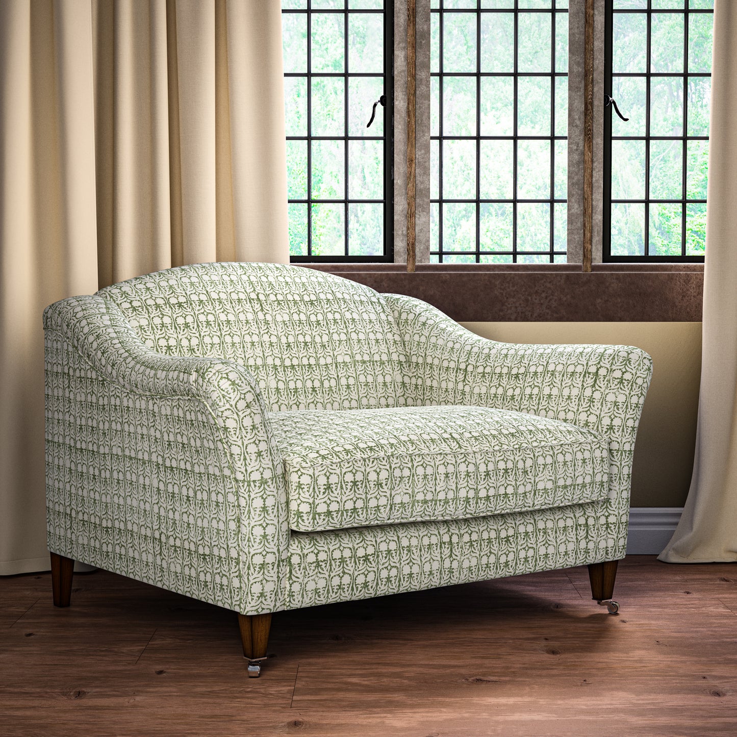 Ashok Green Fabric