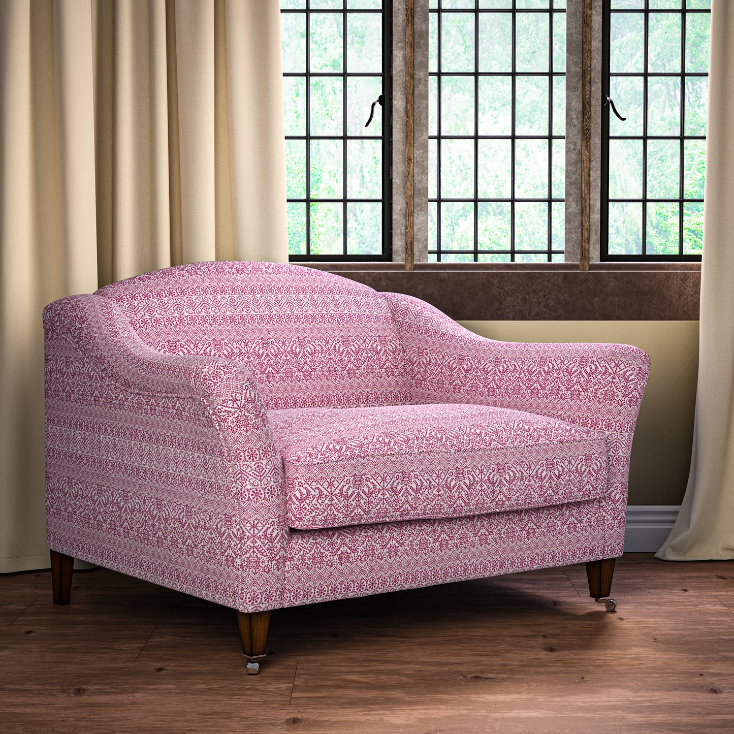 Buriam Strong Pink Fabric