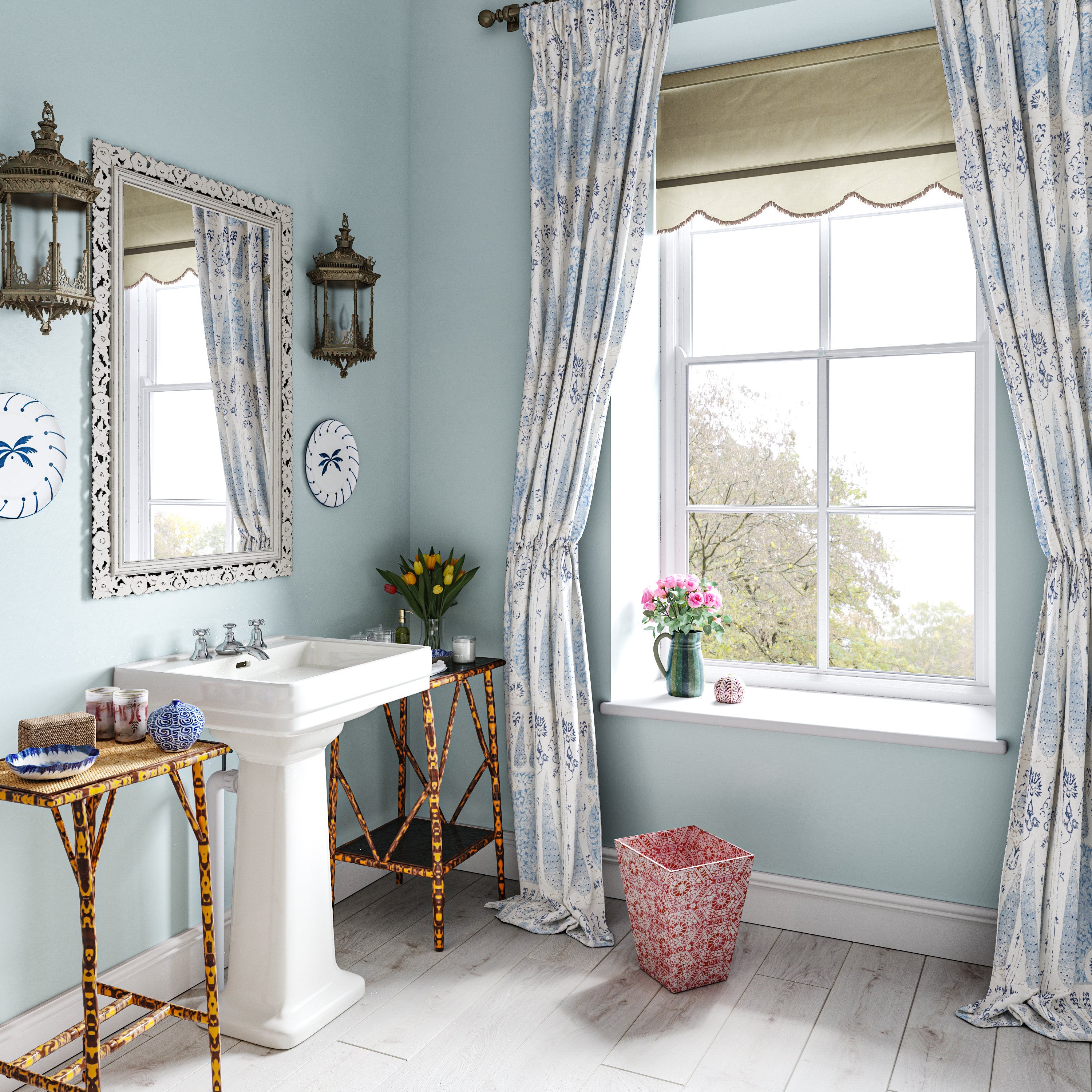 Vasari China Blue Fabric – Penny Morrison